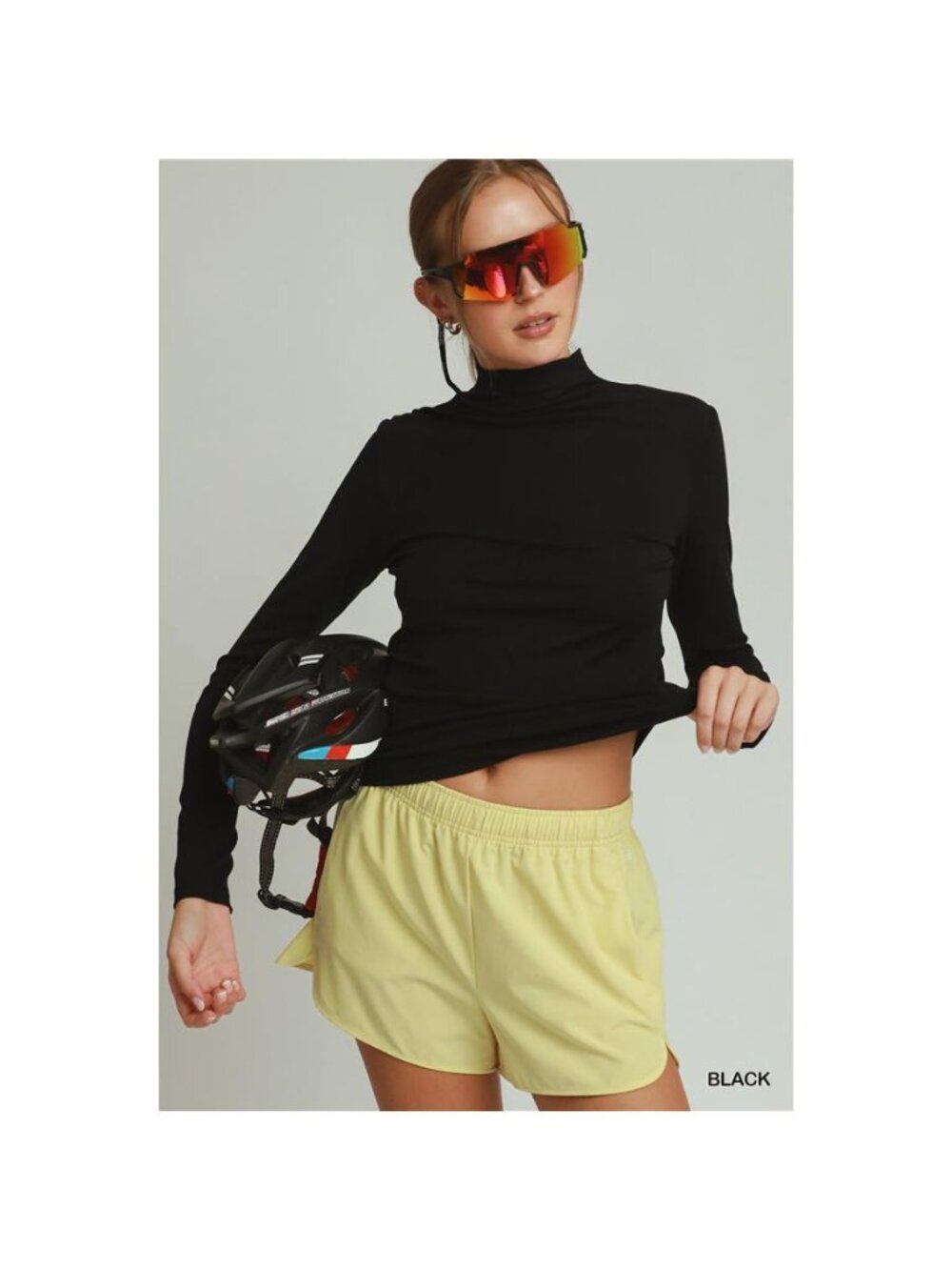 Long Sleeve Mock Neck Top